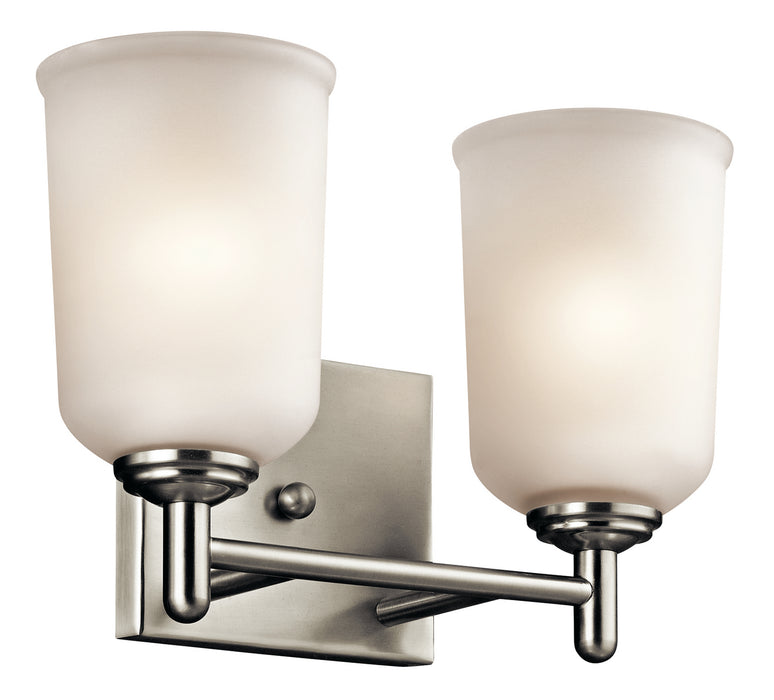 Kichler 45573NI Two Light Bath, Brushed Nickel