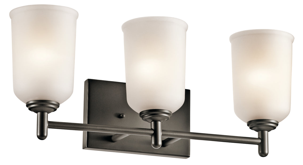 Kichler 45574OZ Three Light Bath, Olde Bronze