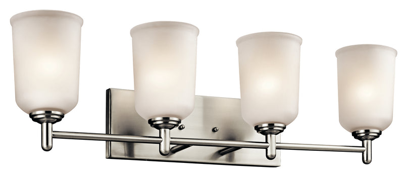 Kichler 45575NI Four Light Bath, Brushed Nickel