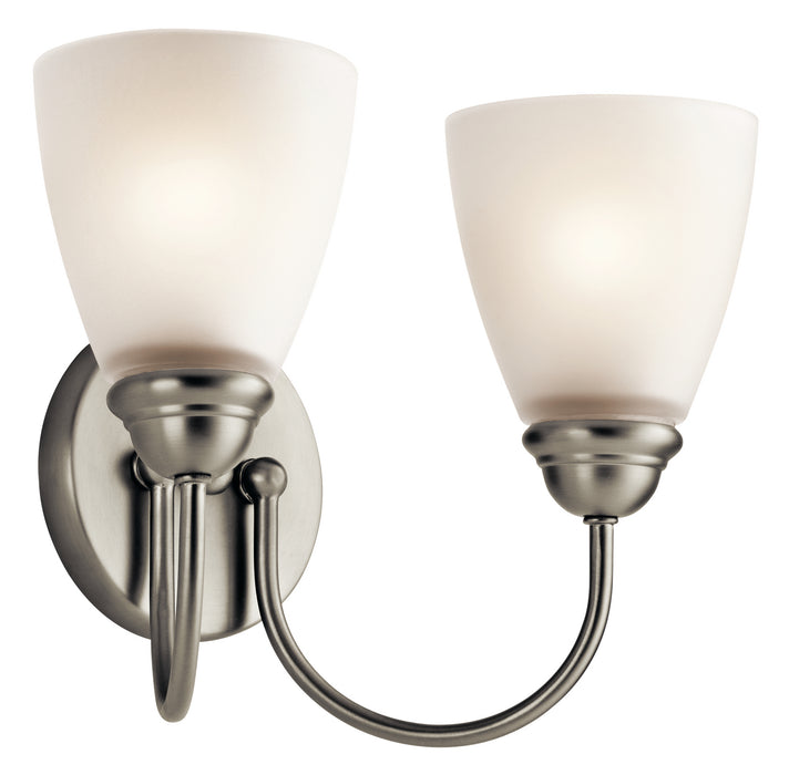 Kichler 45638NI Two Light Bath, Brushed Nickel