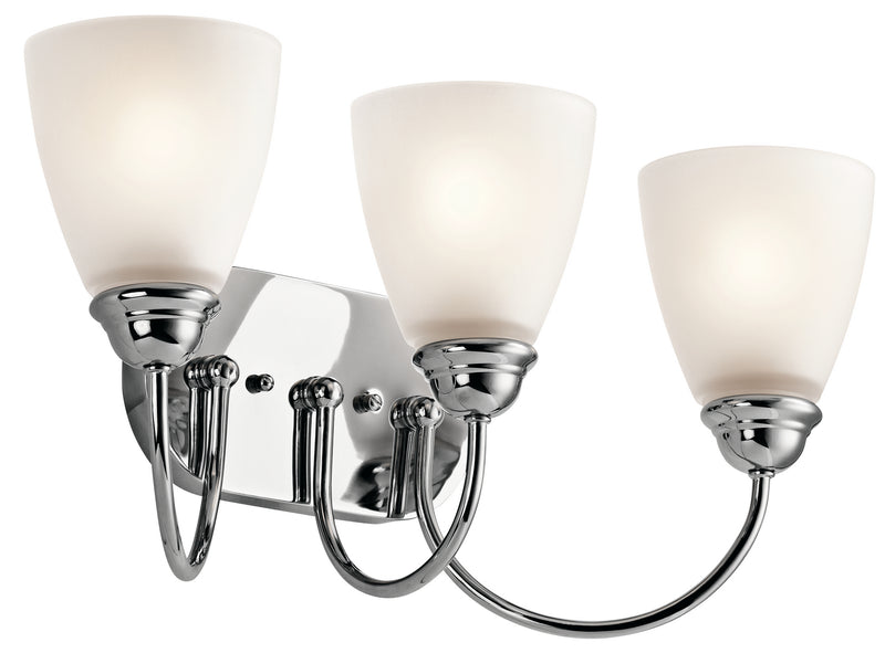 Kichler 45639CH Three Light Bath, Chrome