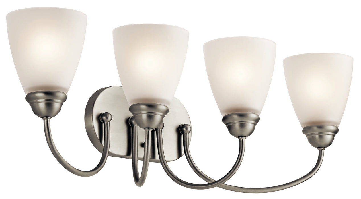 Kichler 45640NI Four Light Bath, Brushed Nickel