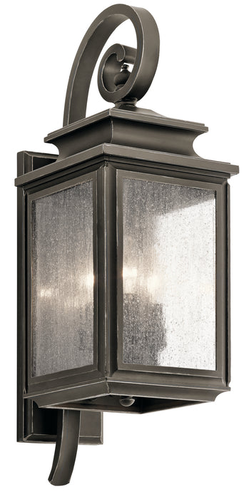 Kichler 49502OZ Three Light Outdoor Wall Mount, Olde Bronze