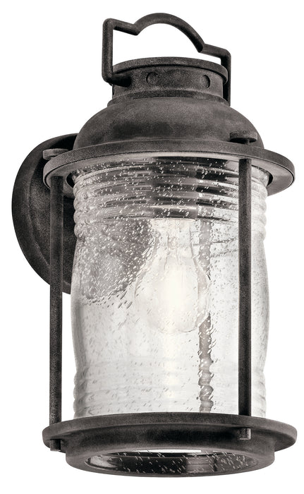 Kichler 49570WZC One Light Outdoor Wall Mount, Weathered Zinc