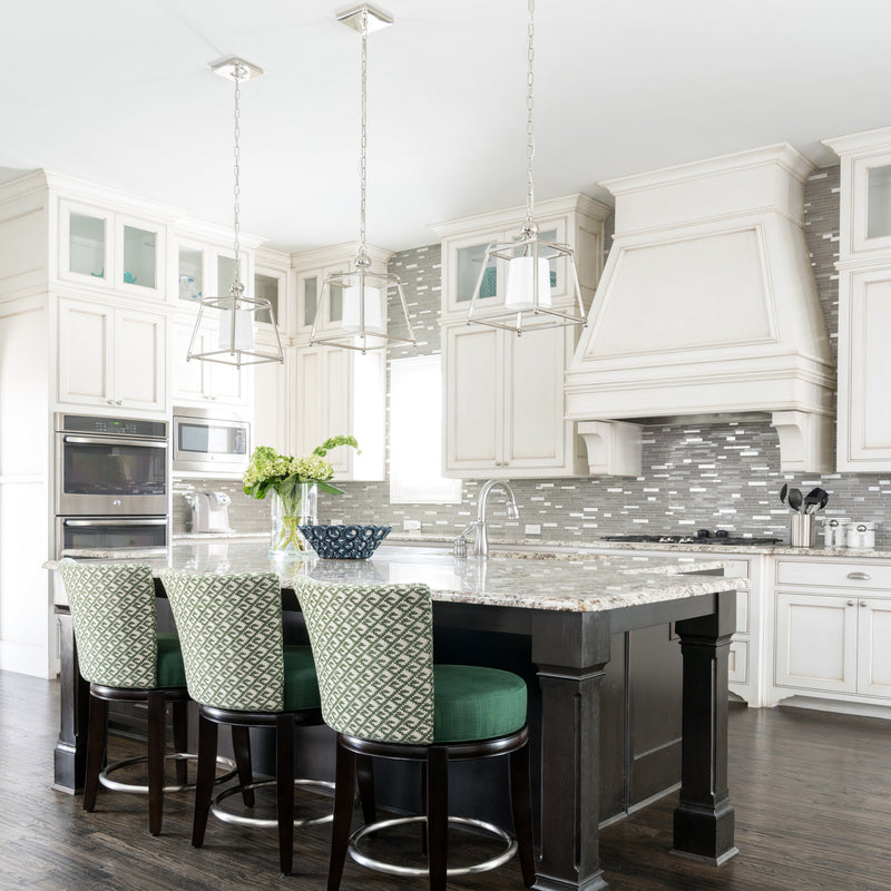 Crystorama 2240-PN One Light Pendant, Polished Nickel