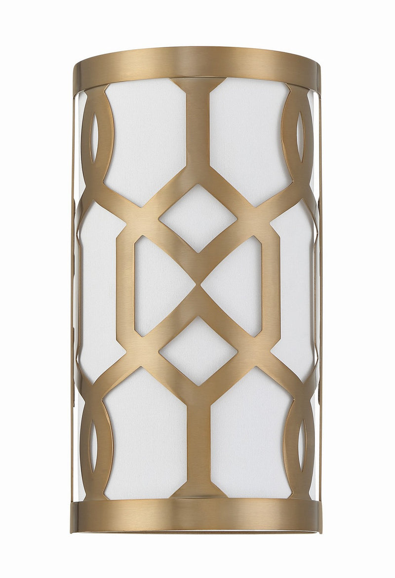 Crystorama 2262-AG One Light Wall Sconce, Aged Brass