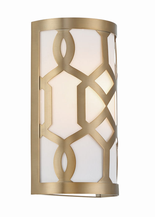 Crystorama 2262-AG One Light Wall Sconce, Aged Brass