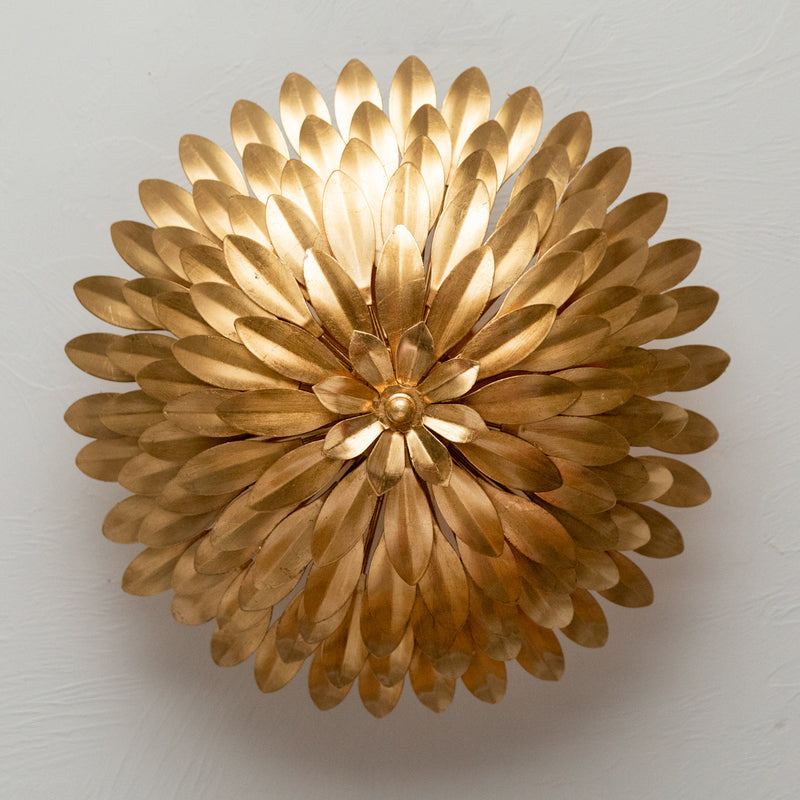 Crystorama 505-GA Four Light Semi Flush Mount, Antique Gold