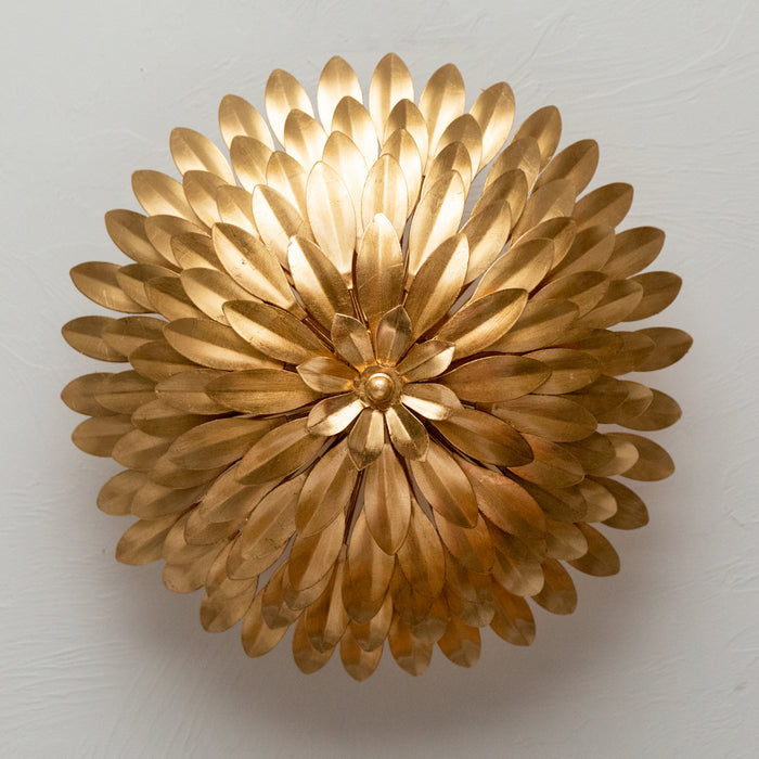 Crystorama 505-GA Four Light Semi Flush Mount, Antique Gold