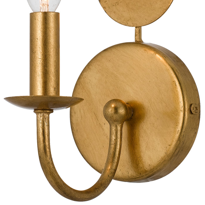 Crystorama 541-GA One Light Wall Sconce, Antique Gold