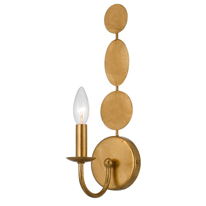 Crystorama 541-GA One Light Wall Sconce, Antique Gold