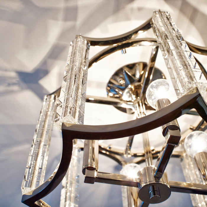 Crystorama 8854-PN_CEILING Four Light Semi Flush Mount, Polished Nickel
