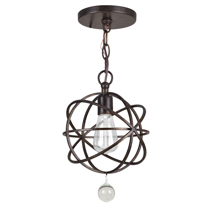 Crystorama 9220-EB One Light Pendant, English Bronze