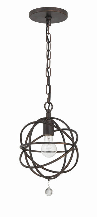 Crystorama 9220-EB One Light Pendant, English Bronze