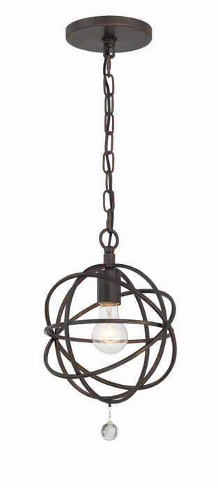 Crystorama 9220-EB One Light Pendant, English Bronze