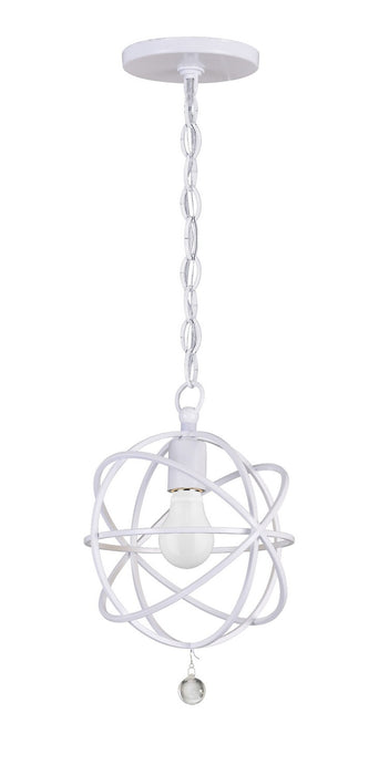 Crystorama 9220-WW One Light Pendant, Wet White