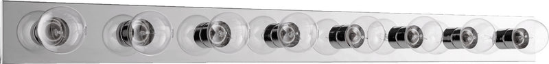 Quorum 5016-8-14 Eight Light Vanity Light, Chrome