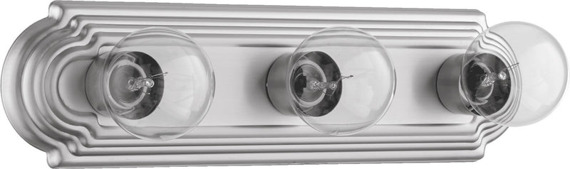 Quorum 5049-3-65 Three Light Vanity, Satin Nickel