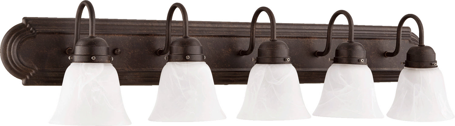 Quorum 5094-5-144 Five Light Vanity, Toasted Sienna