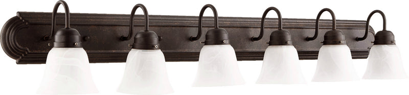Quorum 5094-6-144 Six Light Vanity, Toasted Sienna