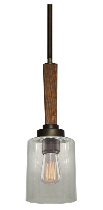 Artcraft AC10141BB One Light Pendant, Burnished Brass
