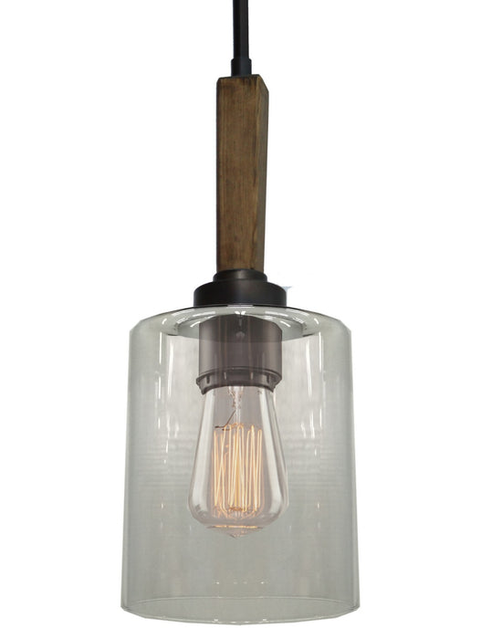 Artcraft AC10141BU One Light Pendant, Brunito Bronze