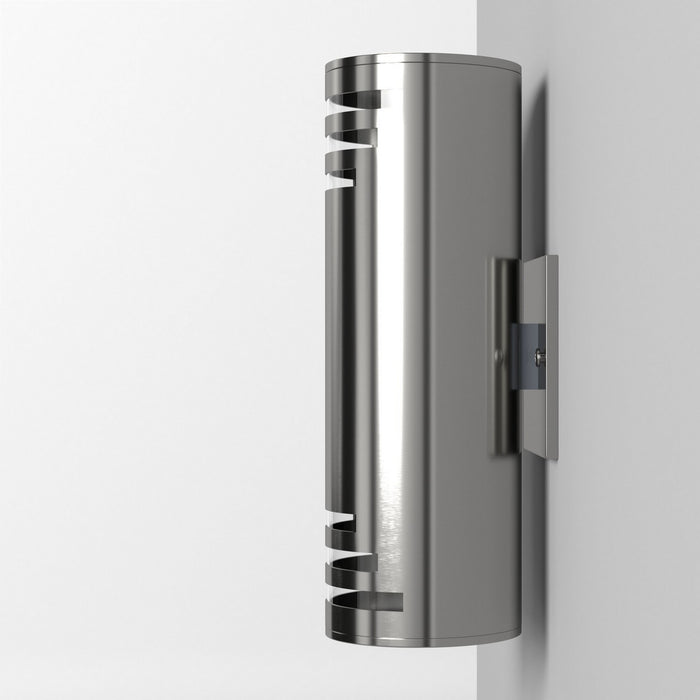 Artcraft AC8005SS Two Light Outdoor Wall Mount, Stainless Steel