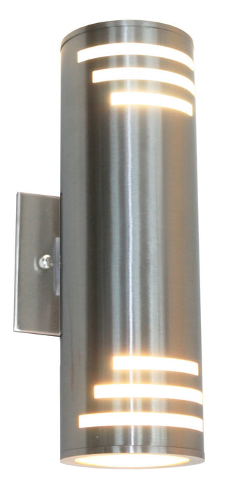 Artcraft AC8005SS Two Light Outdoor Wall Mount, Stainless Steel