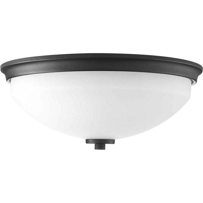 Progress Lighting P3423-31 Two Light Flush Mount, Black