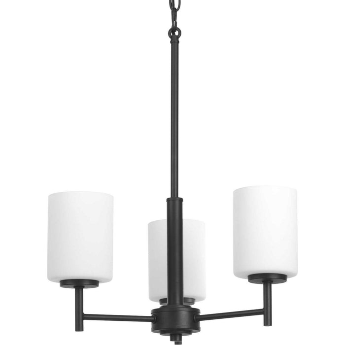 Progress Lighting P4318-31 Three Light Chandelier, Black