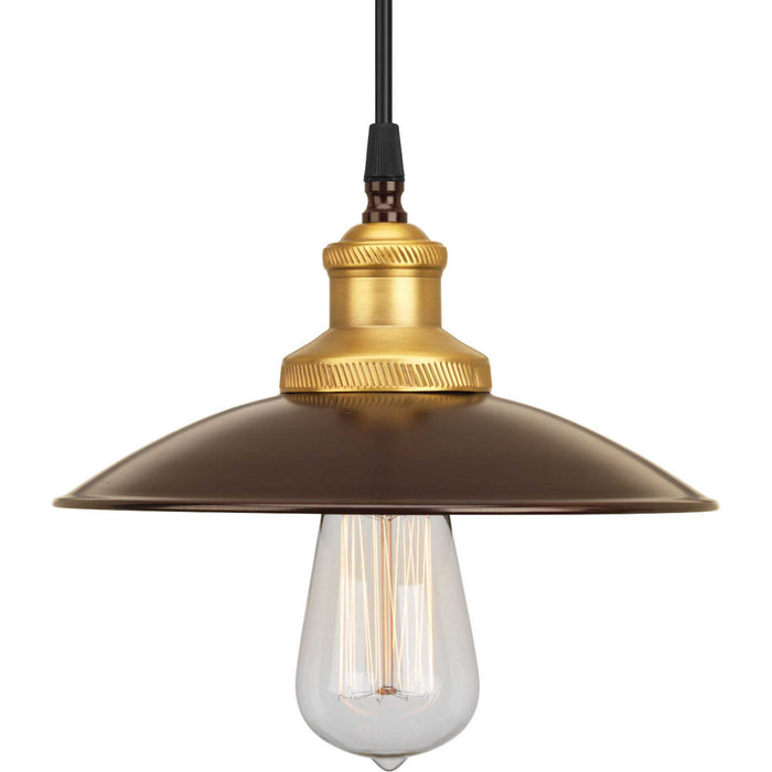 Progress Lighting P5161-20 One Light Pendant, Antique Bronze