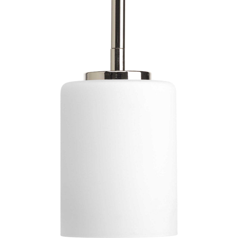Progress Lighting P5170-104 One Light Mini Pendant, Polished Nickel
