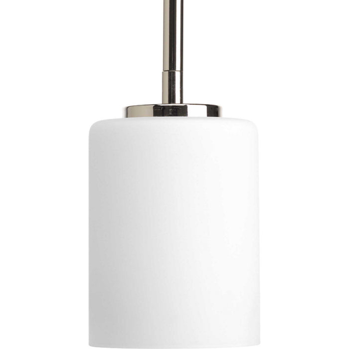 Progress Lighting P5170-104 One Light Mini Pendant, Polished Nickel