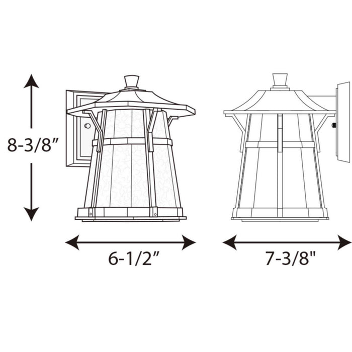 Progress Lighting P5749-2030K9 LED Wall Lantern, Antique Bronze