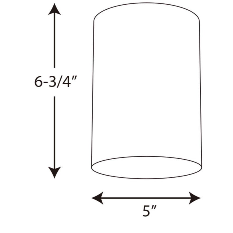 Progress Lighting P5774-31/30K LED Cylinder, Black