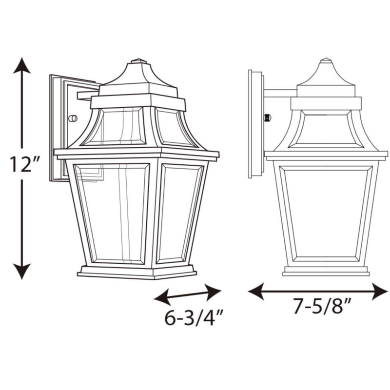 Progress Lighting P6056-3130K9 LED Wall Lantern, Black
