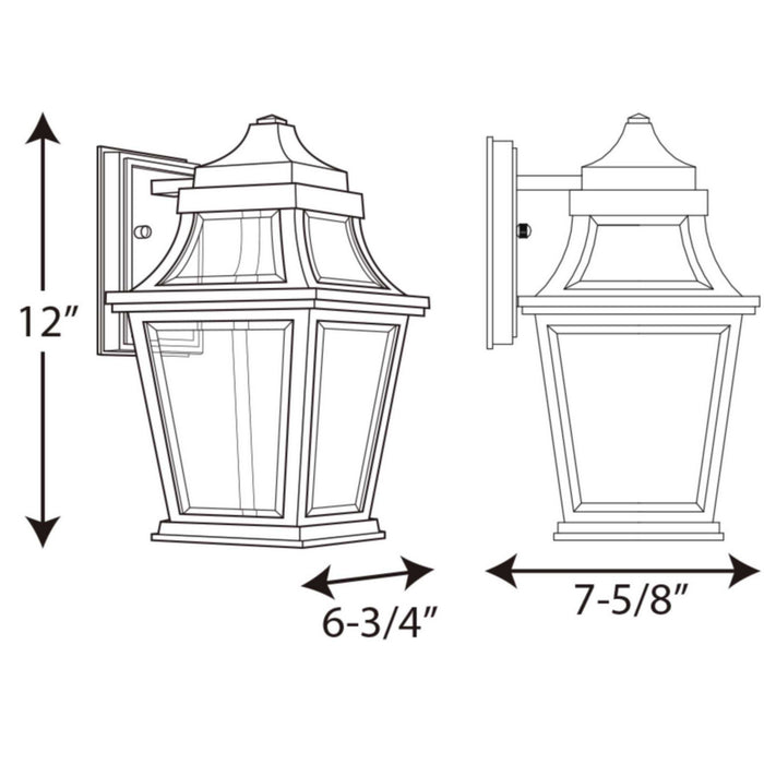 Progress Lighting P6056-3130K9 LED Wall Lantern, Black