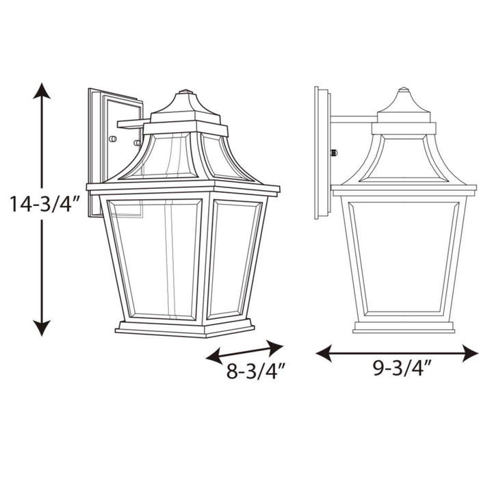 Progress Lighting P6057-3130K9 LED Wall Lantern, Black
