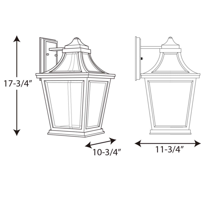 Progress Lighting P6058-3130K9 LED Wall Lantern, Black