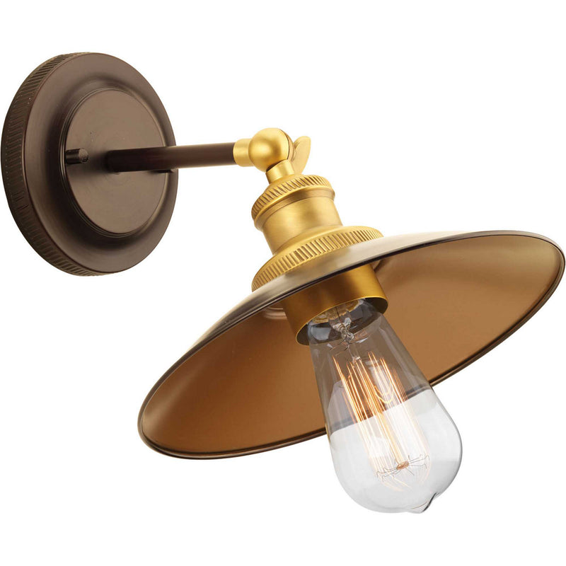 Progress Lighting P7156-20 One Light Wall Sconce, Antique Bronze