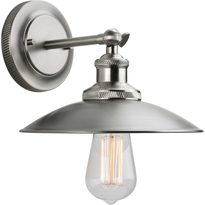 Progress Lighting P7156-81 One Light Wall Sconce, Antique Nickel
