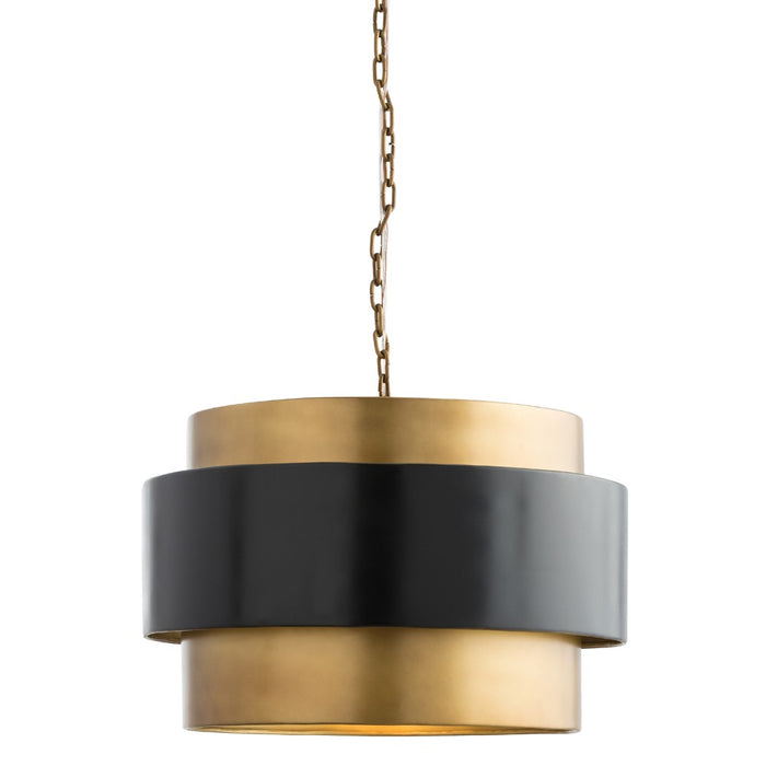Arteriors 44077 One Light Pendant, Vintage Brass