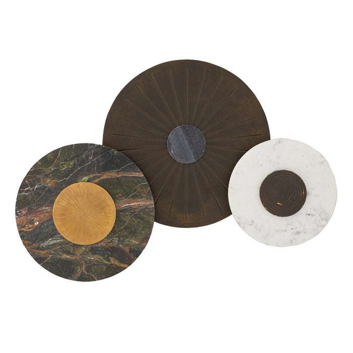 Arteriors 6979 Wall Plaques, Set of 3, Jungle