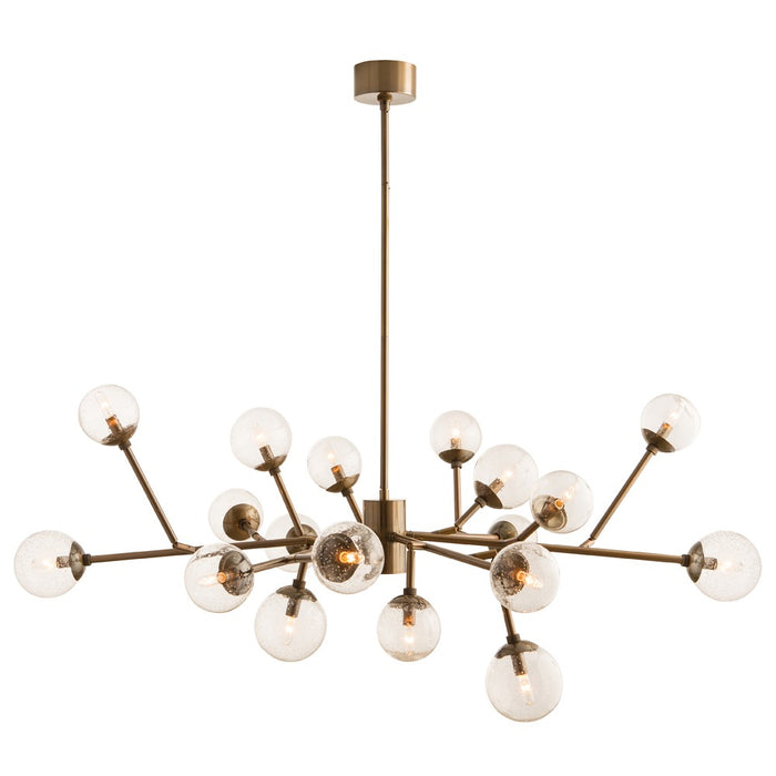 Arteriors 89966 18 Light Chandelier, Vintage Brass