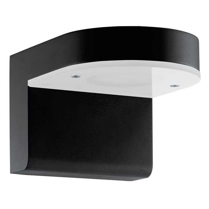 Eglo USA 200026A LED Outdoor Wall Mount, Matte Black