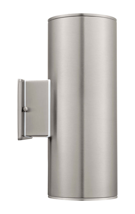 Eglo USA 90121A Two Light Outdoor Wall Mount, Stainless Steel