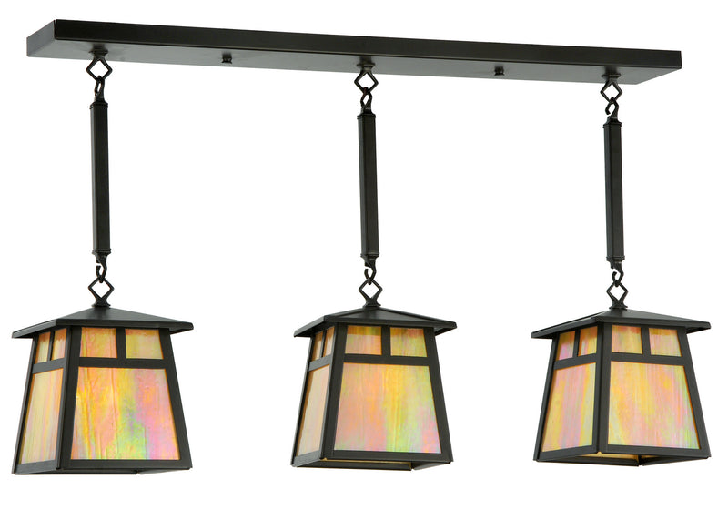 Meyda Tiffany 130462 Three Light Island Pendant, Timeless Bronze