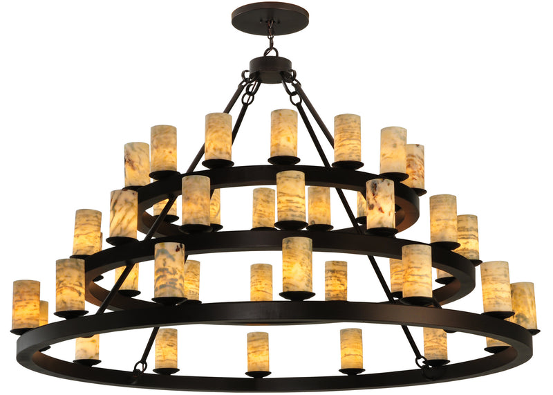 Meyda Tiffany 130509 42 Light Chandelier, Mahogany Bronze
