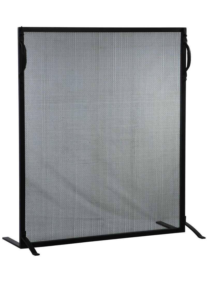 Meyda Tiffany 130631 Fireplace Screen, Textured Black