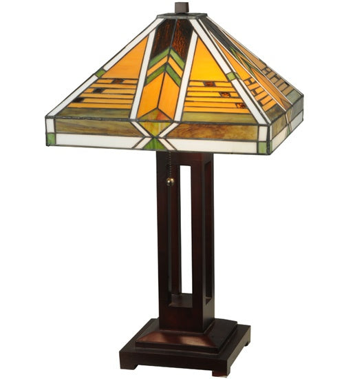 Meyda Tiffany 130749 Table Lamp, Mahogany Bronze